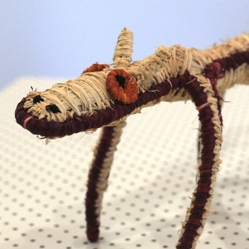 Aboriginal Artwork by Imitjala Pollard, Watarru - Tjanpi Papa (dog) Sculpture