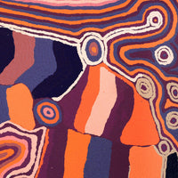 Aboriginal Artwork by Nancy Napanangka Gibson, Mina Mina Jukurrpa, 91x91cm