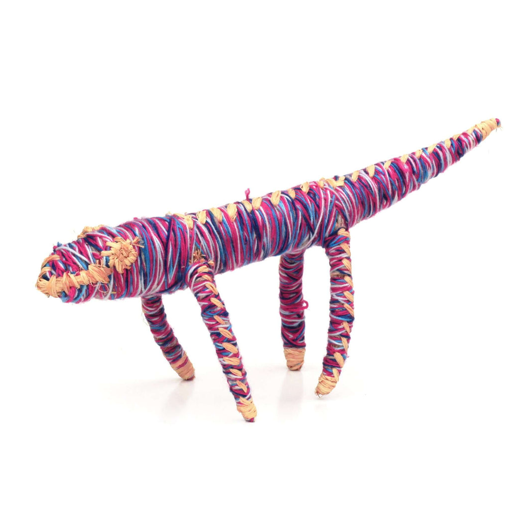 Aboriginal Artwork by Amy Yilpi - Goanna Tjanpi Sculpture
