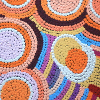 Aboriginal Artwork by Ada Napaljarri Andy, Karnta Jukurrpa (Womens Dreaming), 30x30cm