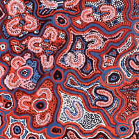 Aboriginal Artwork by Ada Nangala Dixon, Ngapa Jukurrpa (Water Dreaming) - Puyurru, 61x61cm