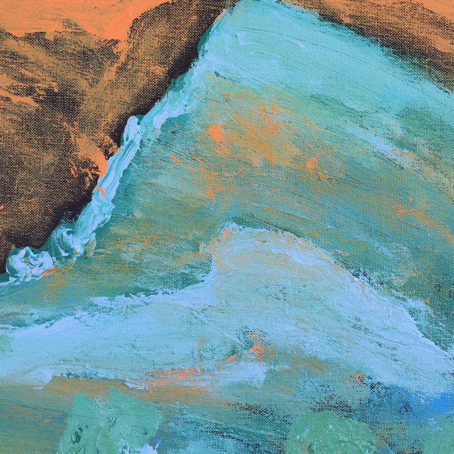 Aboriginal Artwork by Adrian Jangala Robinson, Nguru Nyirrpi-wana (Country around Nyirrpi), 91x46cm