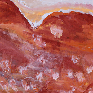 Aboriginal Art by Adrian Jangala Robinson, Nguru Nyirrpi-wana (Country around Nyirrpi), 76x46cm - ART ARK®