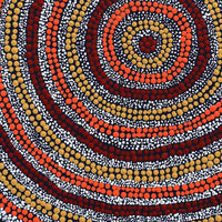 Aboriginal Art by Adrianna Nangala Egan, Yarla Jukurrpa (Bush Potato Dreaming) - Cockatoo Creek, 61x46cm - ART ARK®