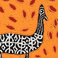Aboriginal Artwork by Agne Nampijinpa Fry, Yankirri Jukurrpa (Emu Dreaming) - Ngarlikurlangu, 30x30cm