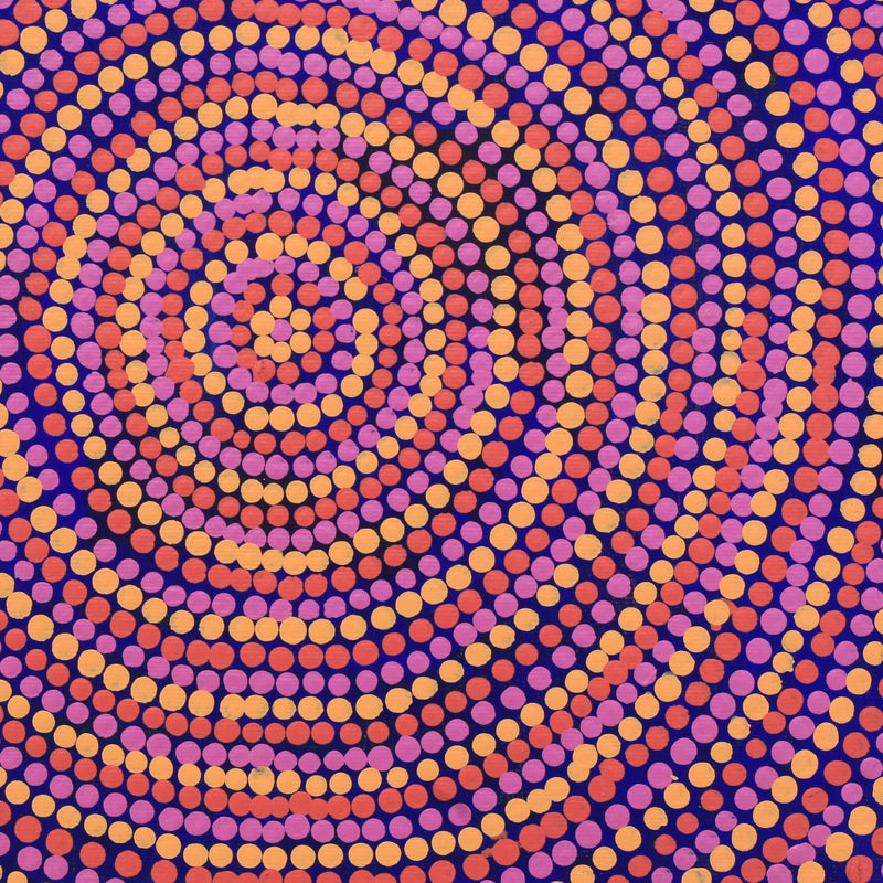 Aboriginal Artwork by Alana Nakamarra Gibson, Lukarrara Jukurrpa, 30x30cm