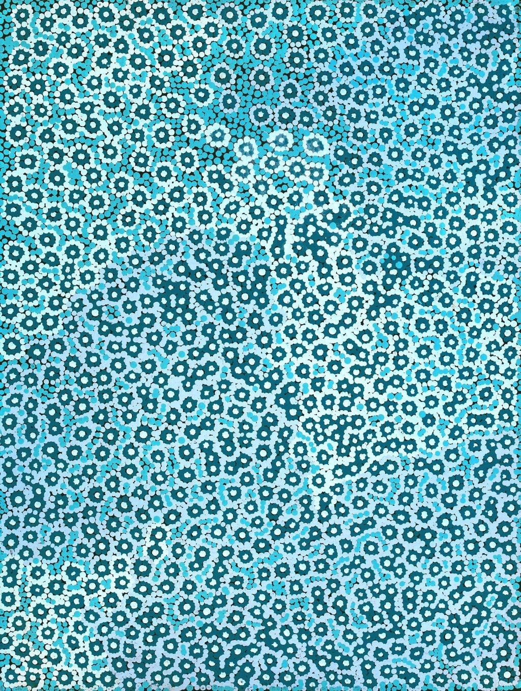 Aboriginal Artwork by Alana Nakamarra Gibson, Lukarrara Jukurrpa, 61x46cm