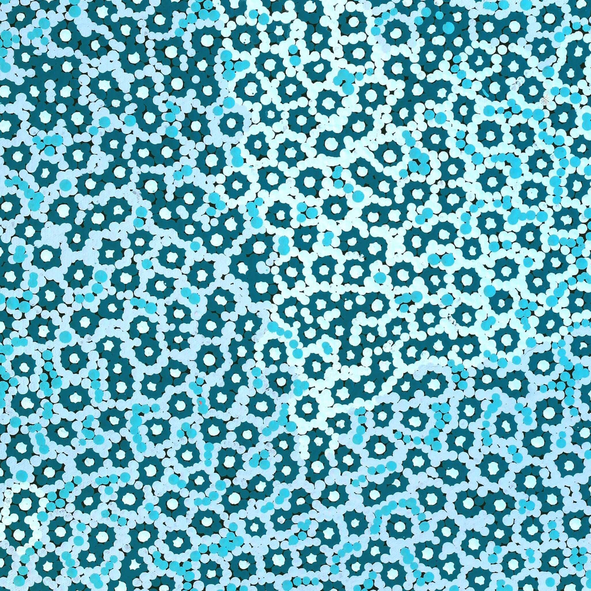 Aboriginal Artwork by Alana Nakamarra Gibson, Lukarrara Jukurrpa, 61x46cm