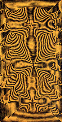 Aboriginal Artwork by Albury Jangala Dixon, Tingari Cycle, 183x91cm