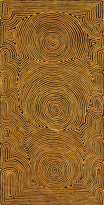 Aboriginal Artwork by Albury Jangala Dixon, Tingari Cycle, 183x91cm - ART ARK®
