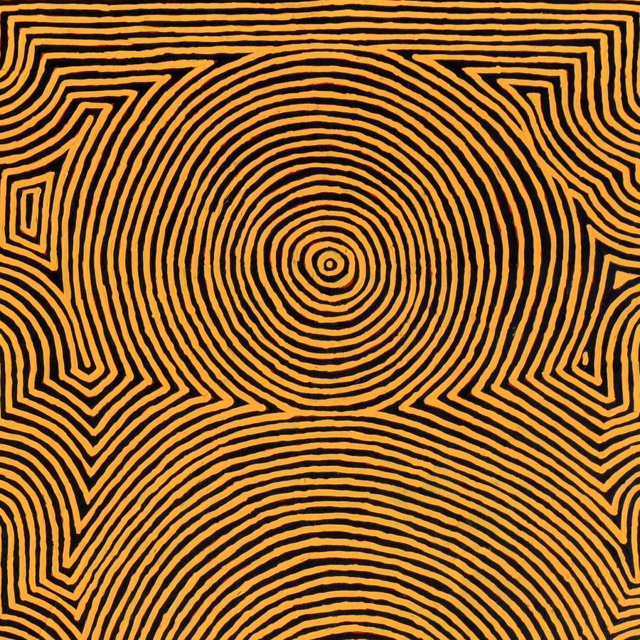 Aboriginal Artwork by Albury Jangala Dixon, Tingari Cycle, 183x91cm