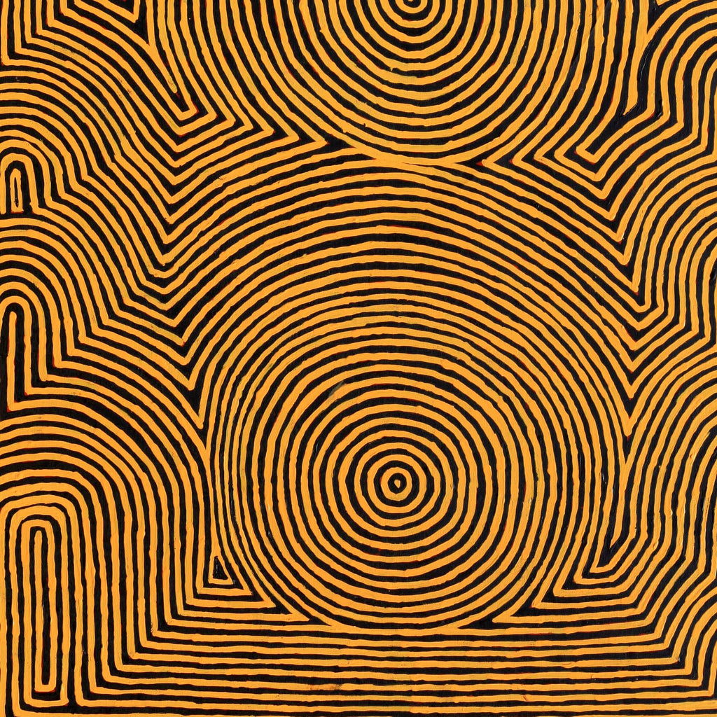 Aboriginal Artwork by Albury Jangala Dixon, Tingari Cycle, 183x91cm