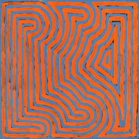 Aboriginal Artwork by Albury Jangala Dixon, Tingari Cycle, 30x30cm