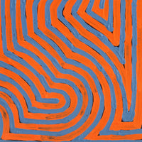 Aboriginal Artwork by Albury Jangala Dixon, Tingari Cycle, 30x30cm