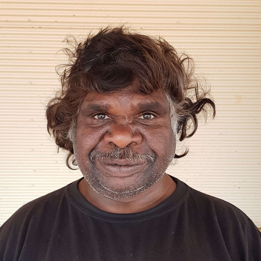 Aboriginal Artwork by Albury Jangala Dixon, Tingari Cycle, 30x30cm