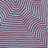 Aboriginal Artwork by Albury Jangala Dixon, Tingari Cycle, 61x61cm