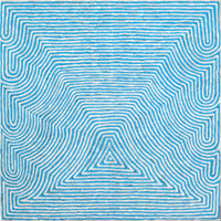 Aboriginal Artwork by Albury Jangala Dixon, Tingari Cycle, 91x91cm