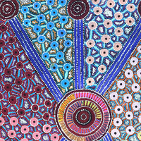 Aboriginal Artwork by Alfreda Nungarrayi Martin, Ngapa Jukurrpa (Water Dreaming) - Puyurru, 91x61cm