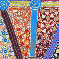 Aboriginal Artwork by Alfreda Nungarrayi Martin, Ngapa Jukurrpa (Water Dreaming) - Puyurru, 122x61cm