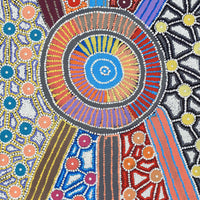 Aboriginal Artwork by Alfreda Nungarrayi Martin, Ngapa Jukurrpa (Water Dreaming) - Puyurru, 122x61cm