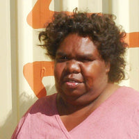 Aboriginal Artwork by Alfreda Nungarrayi Martin, Ngapa Jukurrpa (Water Dreaming) - Puyurru, 91x91cm