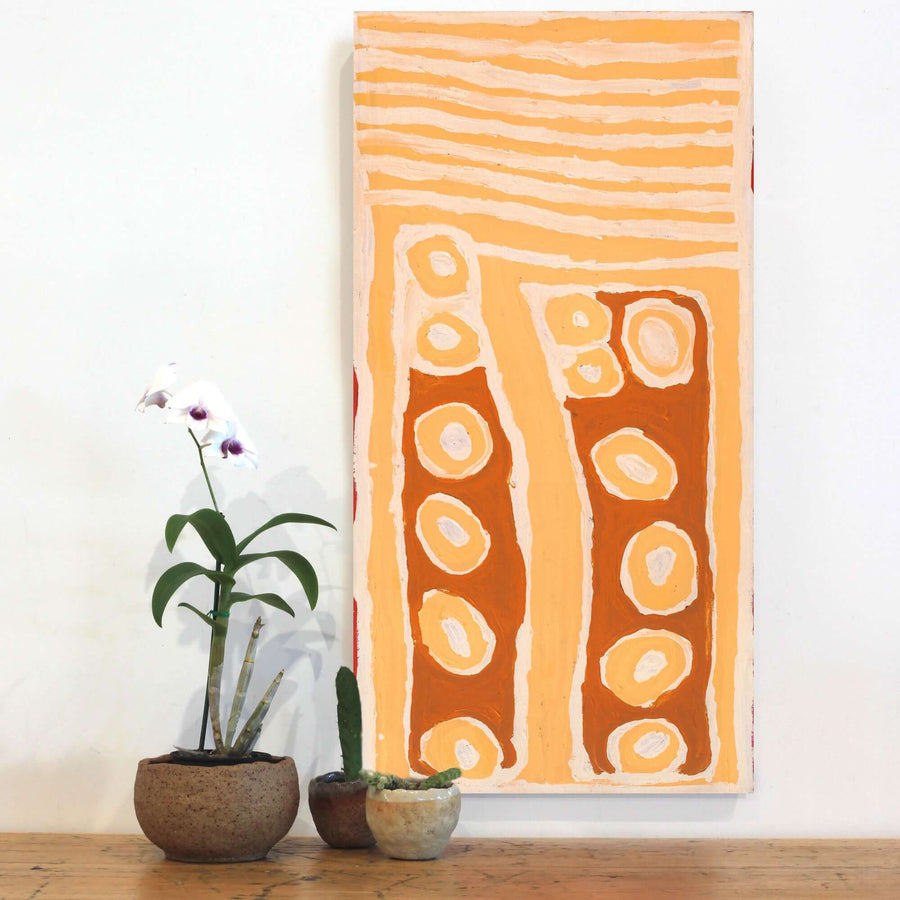 Aboriginal Artwork by Alice Nampitjinpa Dixon, Tali Tali - Sandhills, 80x40cm