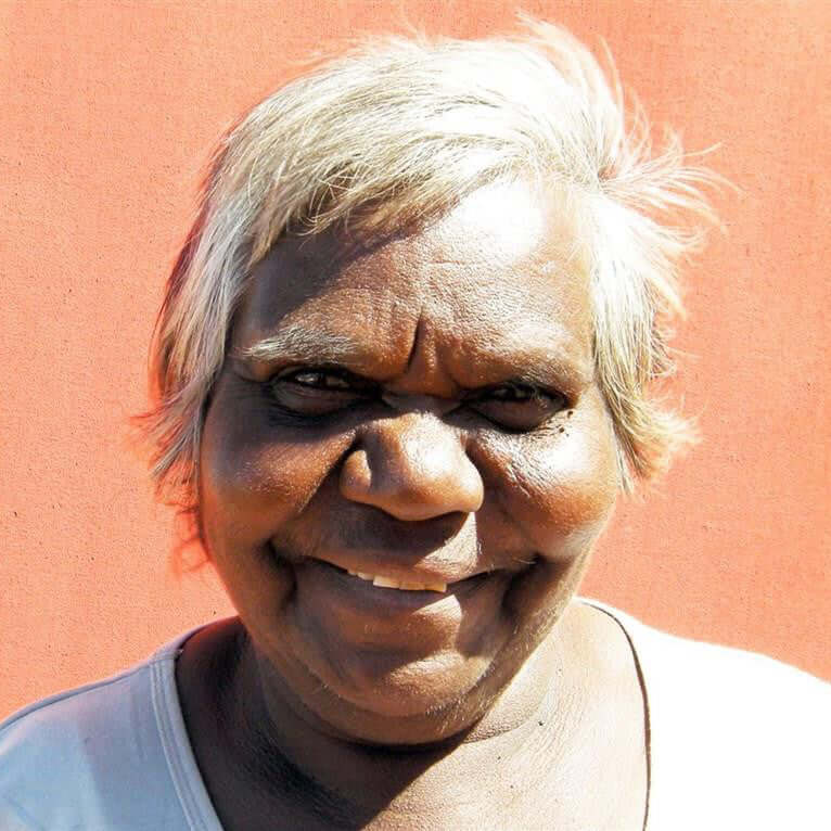 Aboriginal Artwork by Alice Nampijinpa Michaels, Lappi Lappi Jukurrpa, 61x61cm