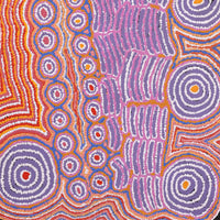 Aboriginal Artwork by Alice Nampijinpa Michaels, Lappi Lappi Jukurrpa, 122x61cm