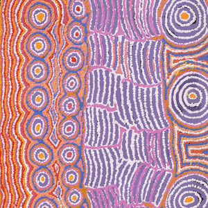 Aboriginal Artwork by Alice Nampijinpa Michaels, Lappi Lappi Jukurrpa, 122x61cm - ART ARK®