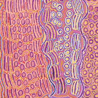 Aboriginal Artwork by Alice Nampijinpa Michaels, Lappi Lappi Jukurrpa, 122x61cm