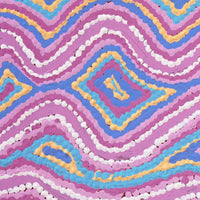 Aboriginal Artwork by Alice Nampijinpa Michaels, Lappi Lappi Jukurrpa, 30x30cm
