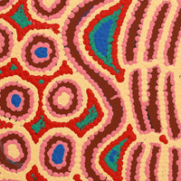Aboriginal Artwork by Alice Nampijinpa Michaels, Lappi Lappi Jukurrpa, 30x30cm