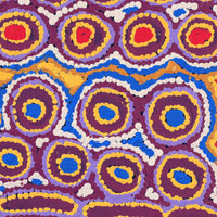 Aboriginal Artwork by Alice Nampijinpa Michaels, Lappi Lappi Jukurrpa, 30x30cm