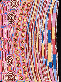 Aboriginal Artwork by Alice Nampijinpa Michaels, Lappi Lappi Jukurrpa, 61x46cm