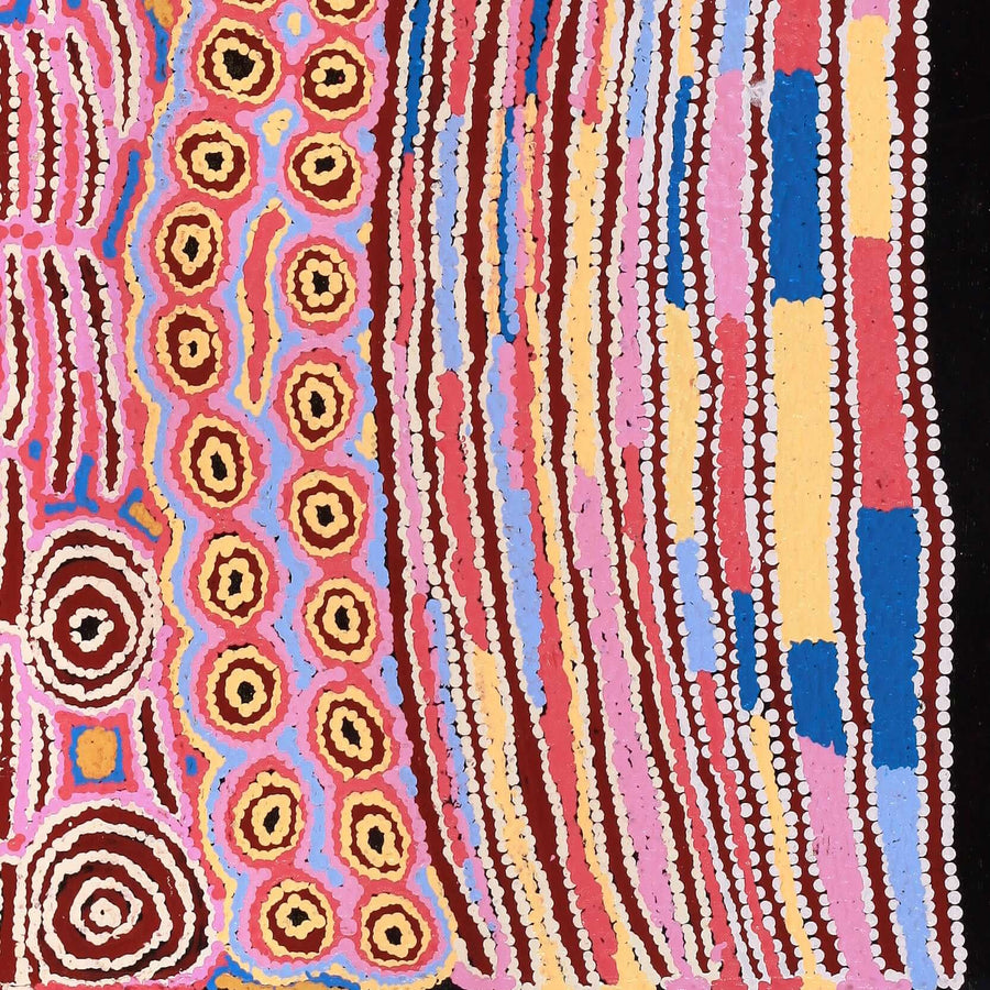 Aboriginal Artwork by Alice Nampijinpa Michaels, Lappi Lappi Jukurrpa, 61x46cm