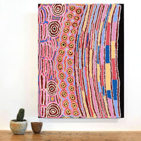 Aboriginal Artwork by Alice Nampijinpa Michaels, Lappi Lappi Jukurrpa, 61x46cm