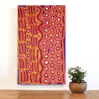 Aboriginal Artwork by Alice Nampijinpa Michaels, Lappi Lappi Jukurrpa, 76x46cm