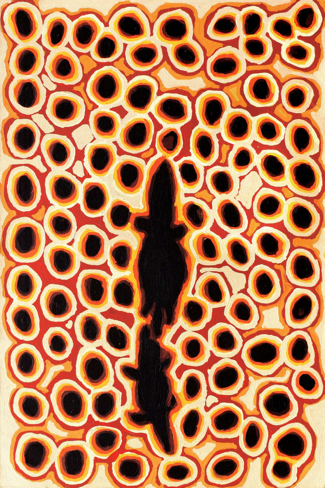 Aboriginal Artwork by Alice Nampitjinpa Dixon, Tjilkamala - Porcupine rockhole, 120x80cm