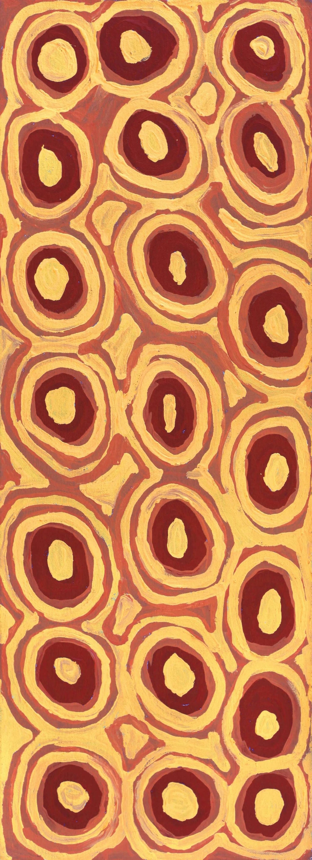 Aboriginal Artwork by Alice Nampitjinpa Dixon, Takupalangu, 80x30cm