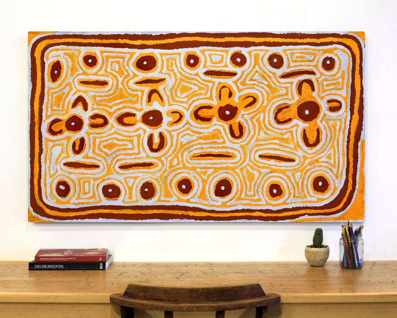 Aboriginal Artwork by Alice Nampitjinpa Dixon, Yamami - Kami, 137x76cm