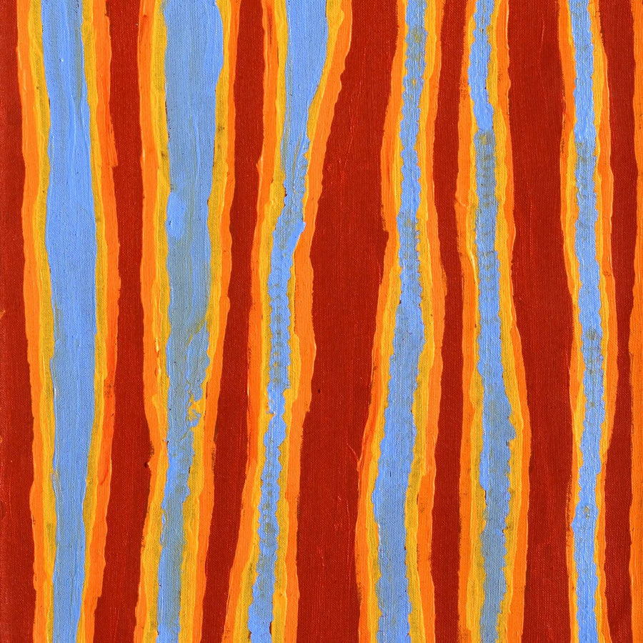 Aboriginal Artwork by Alice Nampitjinpa Dixon, Tali Tali - Sandhills, 100x40cm