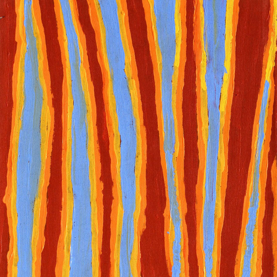 Aboriginal Artwork by Alice Nampitjinpa Dixon, Tali Tali - Sandhills, 100x40cm