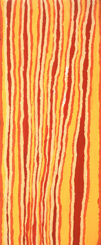 Aboriginal Artwork by Alice Nampitjinpa Dixon, Tali Tali - Sandhills, 100x40cm