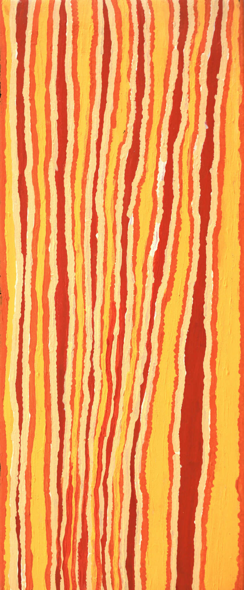 Aboriginal Artwork by Alice Nampitjinpa Dixon, Tali Tali - Sandhills, 100x40cm