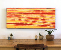 Aboriginal Artwork by Alice Nampitjinpa Dixon, Tali Tali - Sandhills, 100x40cm