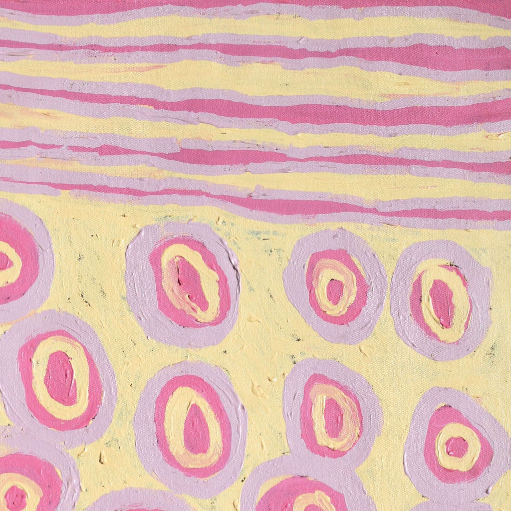 Aboriginal Artwork by Alice Nampitjinpa Dixon, Tali Tali - Sandhills, 90x50cm