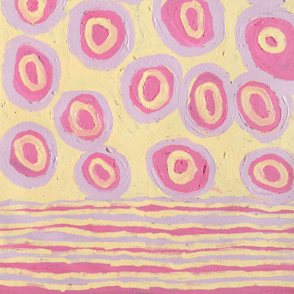 Aboriginal Artwork by Alice Nampitjinpa Dixon, Tali Tali - Sandhills, 90x50cm