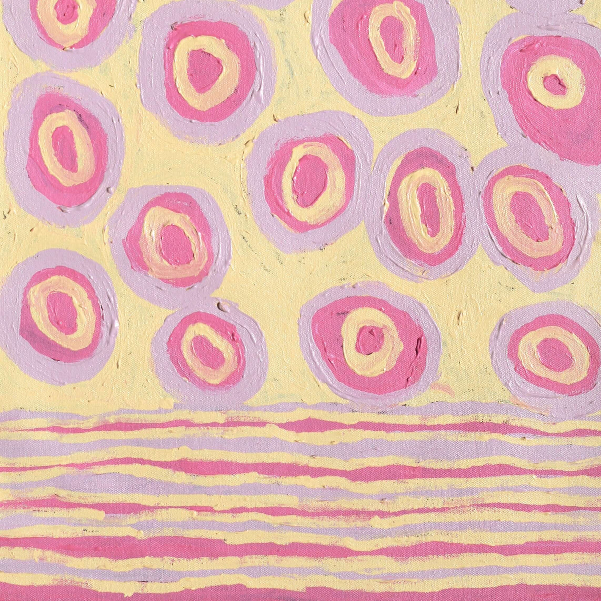 Aboriginal Artwork by Alice Nampitjinpa Dixon, Tali Tali - Sandhills, 90x50cm