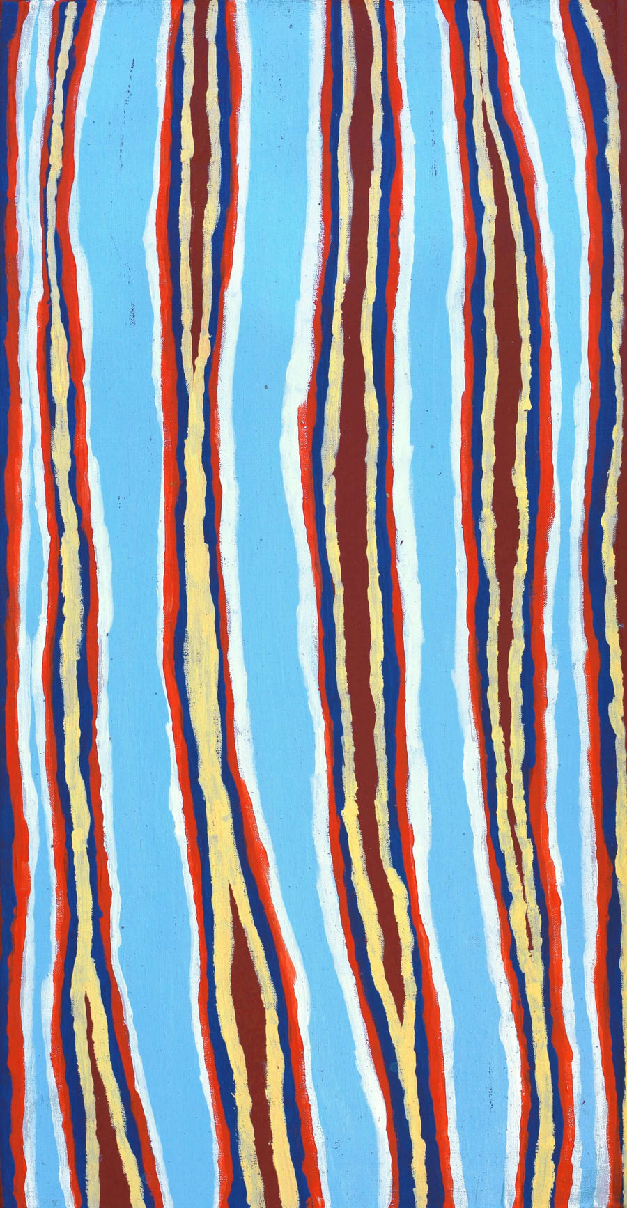 Aboriginal Artwork by Alice Nampitjinpa Dixon, Tali - Sandhills, 80x40cm