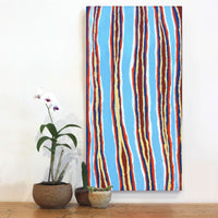 Aboriginal Artwork by Alice Nampitjinpa Dixon, Tali - Sandhills, 80x40cm